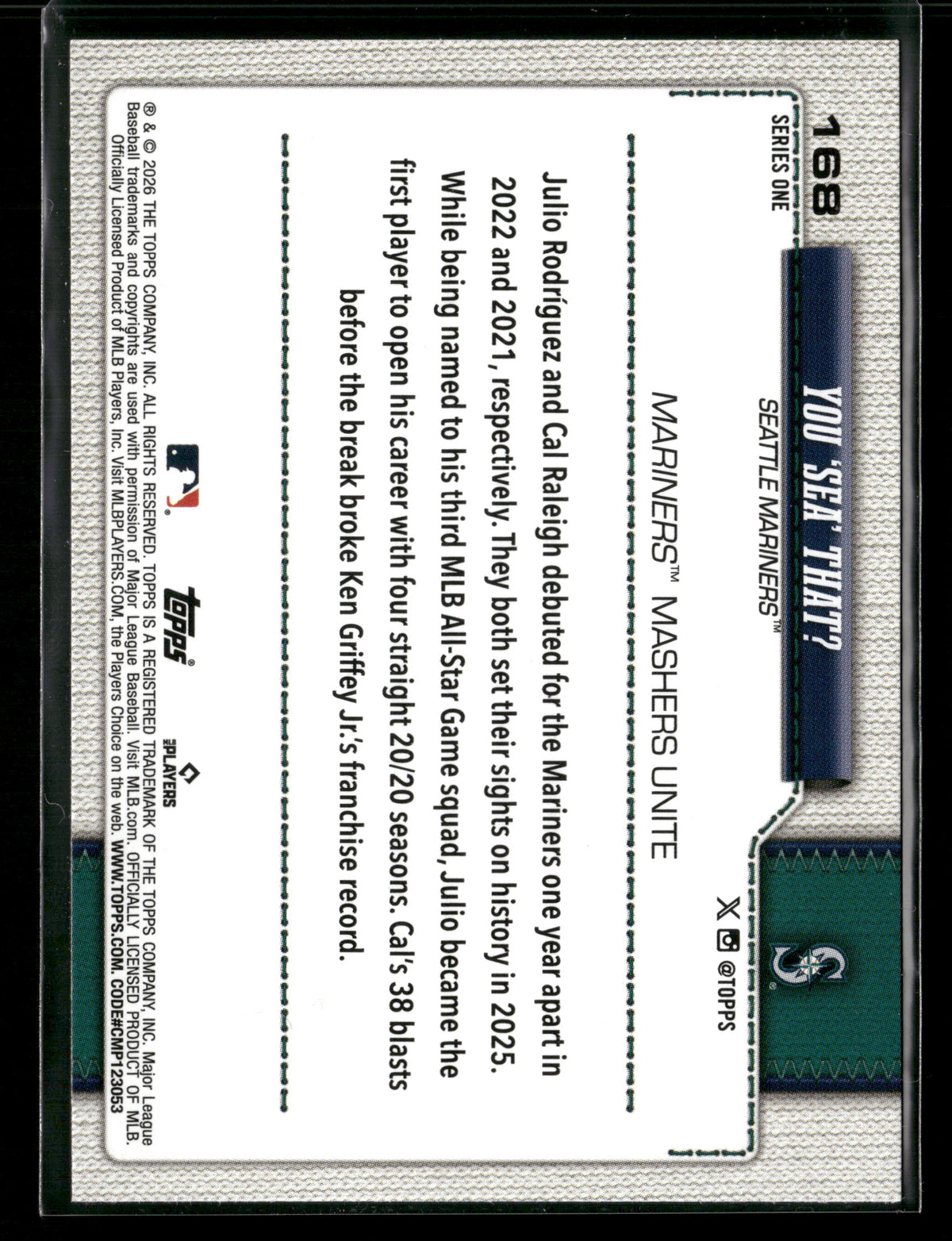 2026 Topps Series 1 You 'Sea' That #168