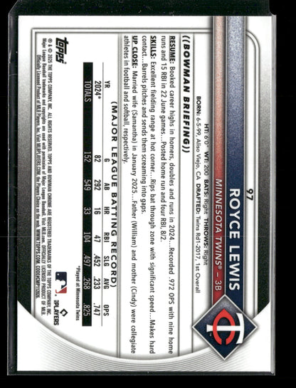 2025 Bowman Chrome Royce Lewis #97