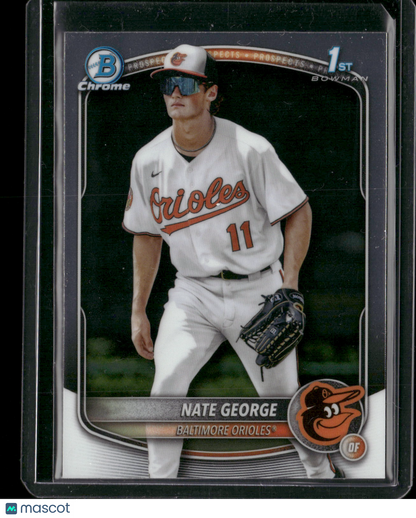 2025 Bowman Chrome Nate George #BCP-184 1st Bowman