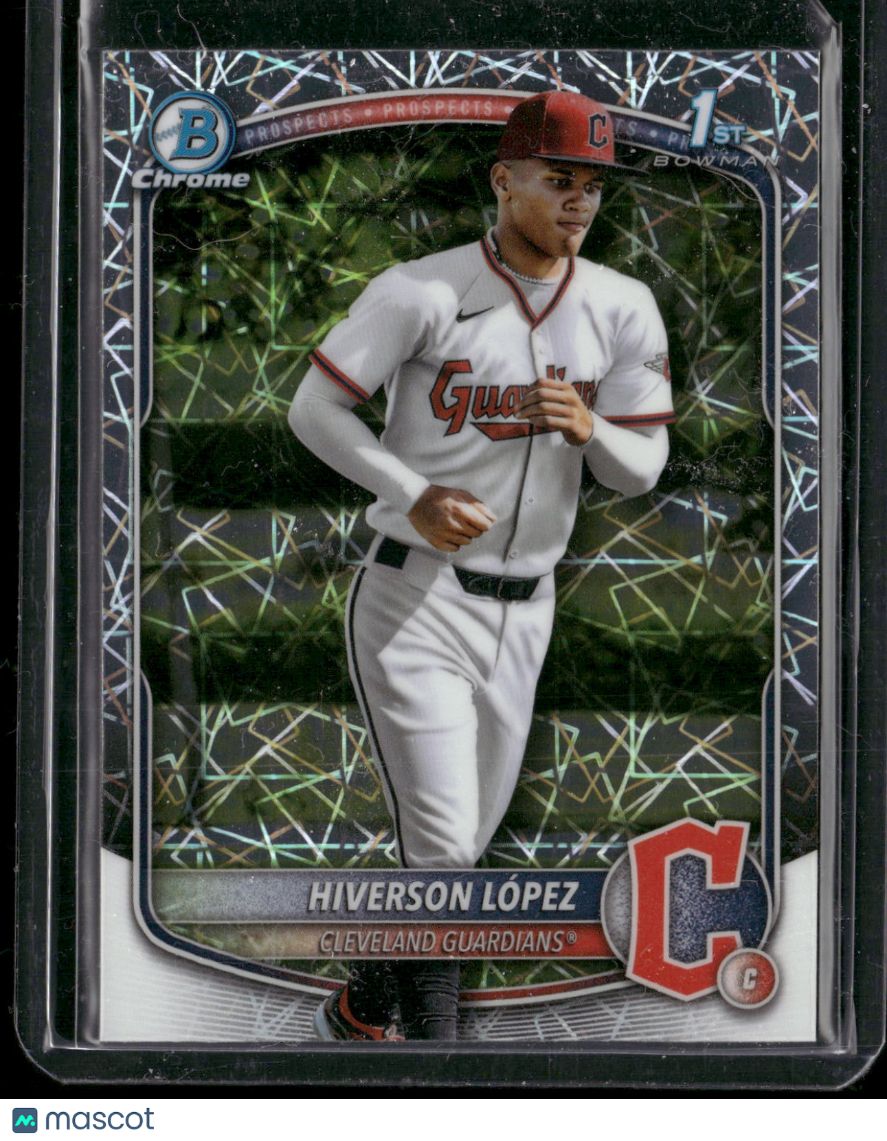 2025 Bowman Chrome Hiverson López #BCP-196 Laser Refractor 1st Bowman