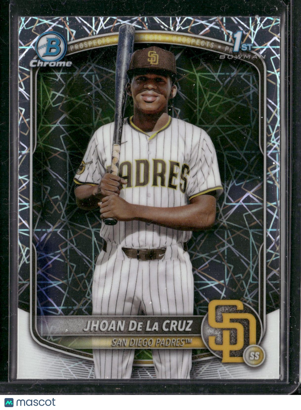 2025 Bowman Chrome Jhoan De La Cruz #BCP-223 Laser Refractor 1st Bowman