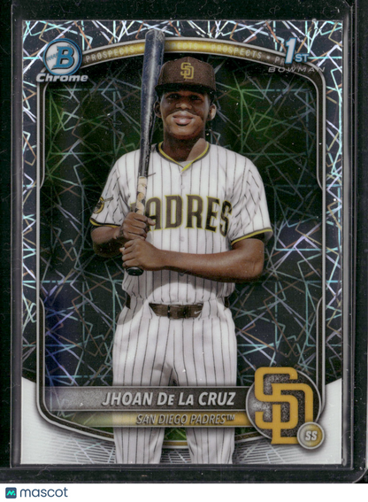 2025 Bowman Chrome Jhoan De La Cruz #BCP-223 Laser Refractor 1st Bowman