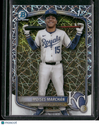 2025 Topps Bowman Chrome Moises Marchán #BCP-242 Laser Refractor 1st Bowman