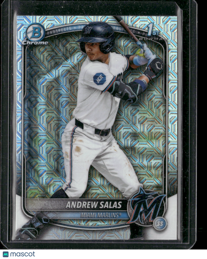 2025 Bowman Chrome Andrew Salas #BCP-156 Mega Box Mojo Refractor 1st Bowman