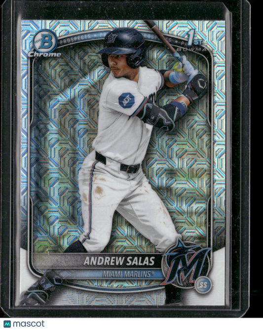 2025 Bowman Chrome Andrew Salas #BCP-156 Mega Box Mojo Refractor 1st Bowman