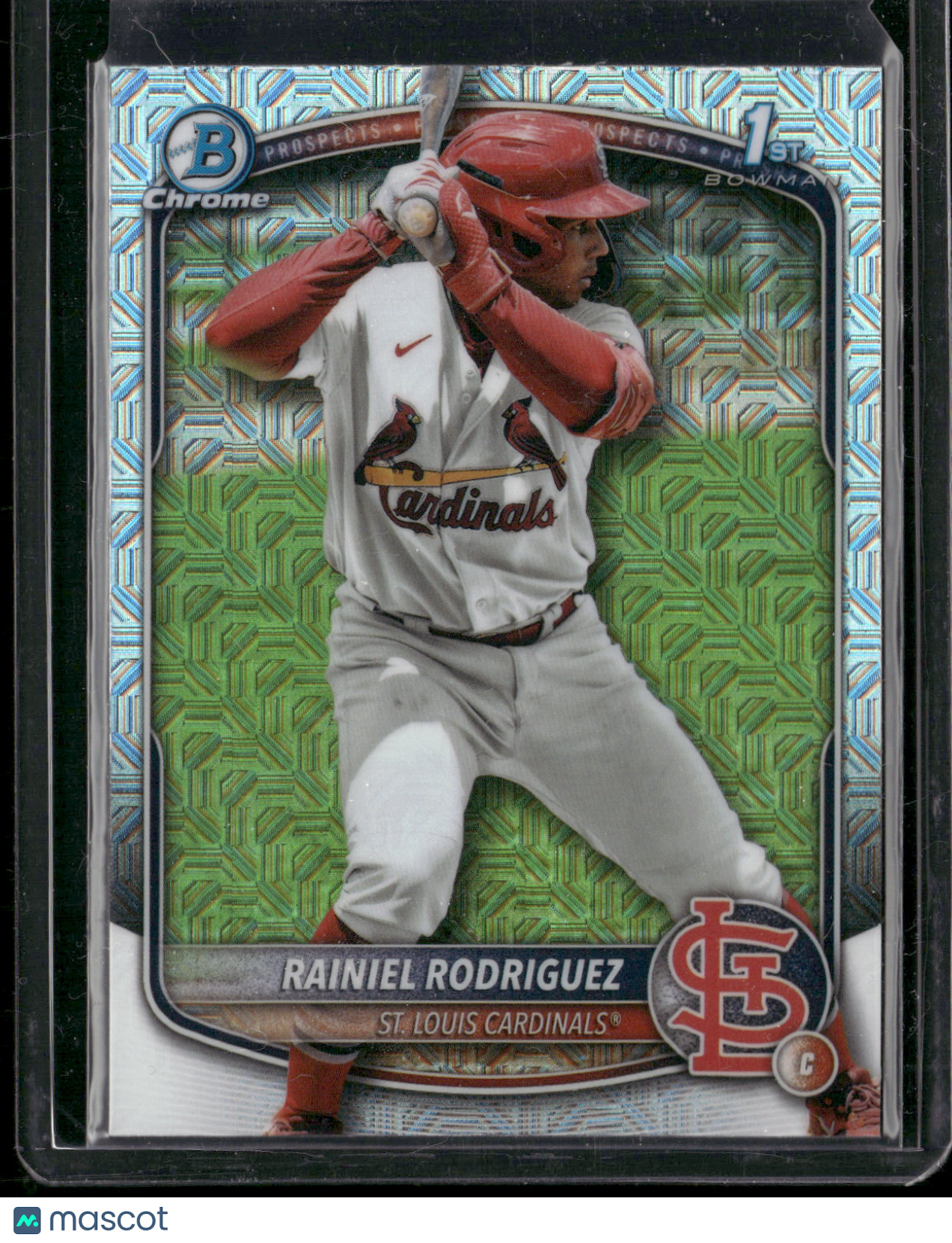 2025 Bowman Chrome Rainiel Rodriguez #BCP-200 Mega Box Mojo Refractor 1st Bowman
