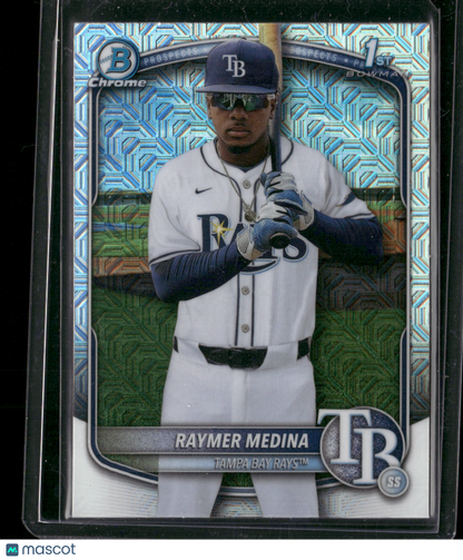 2025 Bowman Chrome Raymer Medina #BCP-175 Mega Box Mojo Refractor 1st Bowman