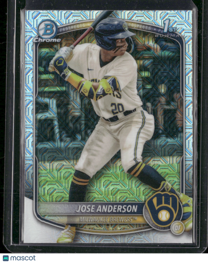 2025 Bowman Chrome Jose Anderson #BCP-193 Mega Box Mojo Refractor 1st Bowman