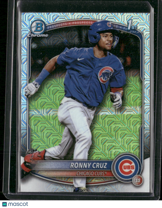 2025 Bowman Chrome Ronny Cruz #BCP-213 Mega Box Mojo Refractor 1st Bowman