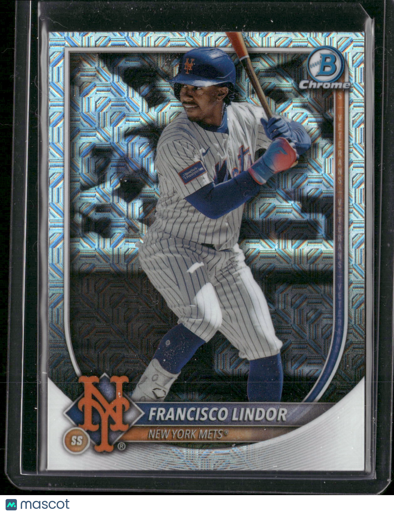 2025 Bowman Chrome Francisco Lindor #59 Mega Box Mojo Refractor