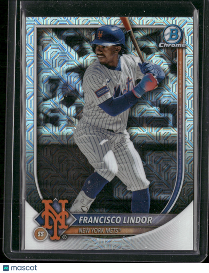 2025 Bowman Chrome Francisco Lindor #59 Mega Box Mojo Refractor