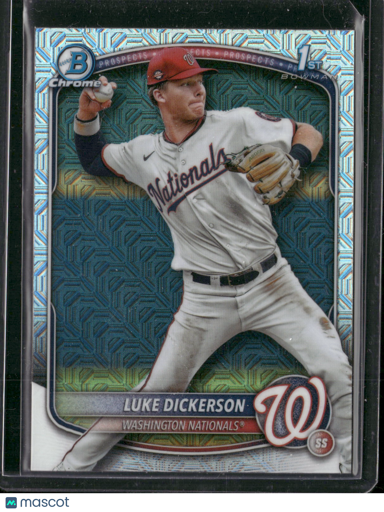 2025 Bowman Chrome Luke Dickerson #BCP-218 Mega Box Mojo Refractor 1st Bowman