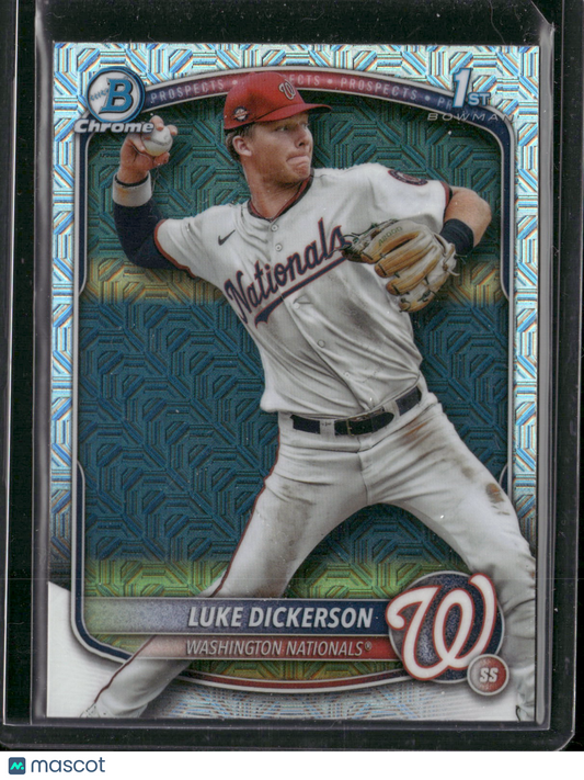 2025 Bowman Chrome Luke Dickerson #BCP-218 Mega Box Mojo Refractor 1st Bowman