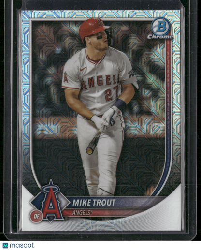 2025 Bowman Chrome Mike Trout #27 Mega Box Mojo Refractor