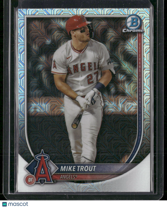 2025 Bowman Chrome Mike Trout #27 Mega Box Mojo Refractor