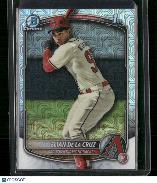 2025 Bowman Chrome Elian De La Cruz #BCP-249 Mega Box Mojo Refractor 1st Bowman