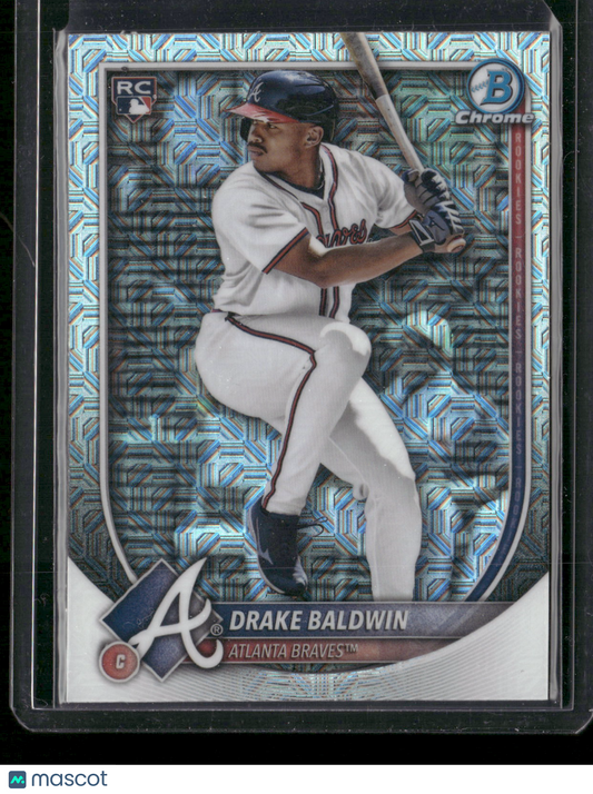 2025 Bowman Chrome Drake Baldwin #75 Mega Box Mojo Refractor RC