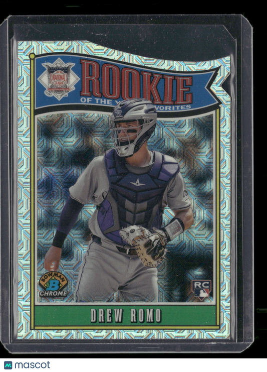 2025 Bowman Chrome Drew Romo #ROY-9 Mega Box Mojo Refractor Rookie of the Year Favorites RC