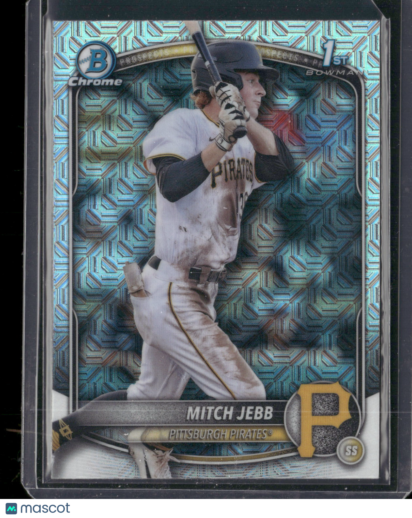 2025 Bowman Chrome Mitch Jebb #BCP-41 Mega Box Mojo Refractor 1st Bowman