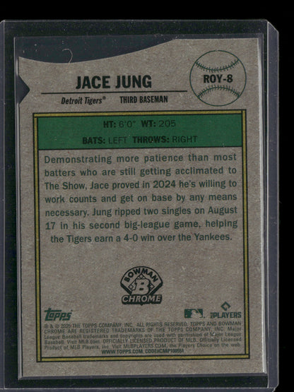 2025 Bowman Chrome Jace Jung #ROY-8 Rookie of the Year Favorites RC