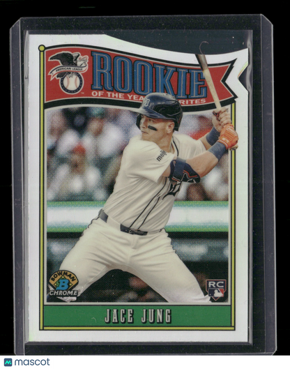 2025 Bowman Chrome Jace Jung #ROY-8 Rookie of the Year Favorites RC