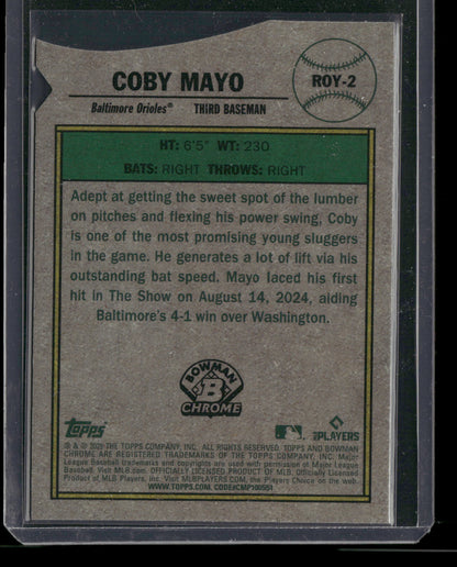2025 Bowman Chrome Coby Mayo #ROY-2 Rookie of the Year Favorites RC