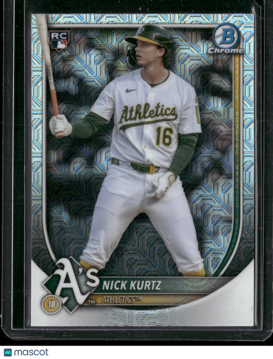 2025 Bowman Chrome Nick Kurtz #93 Mega Box Mojo Refractor RC