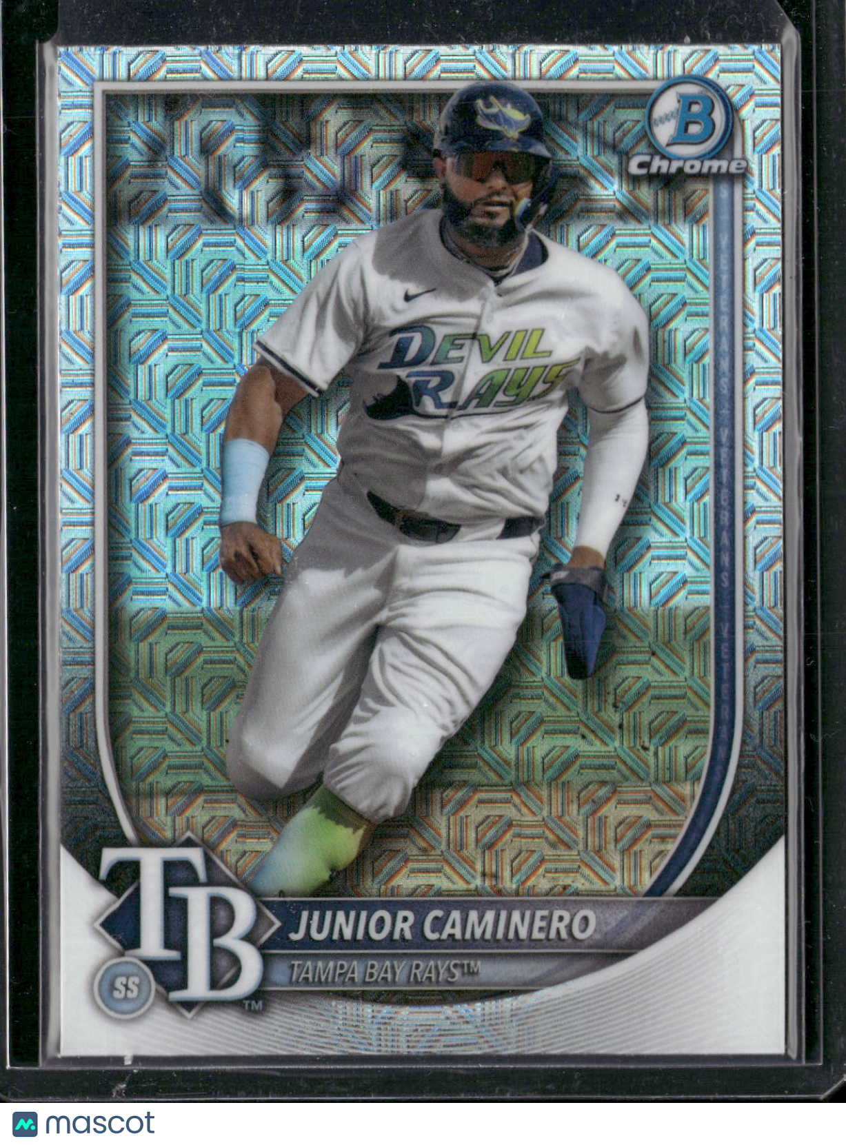 2025 Bowman Chrome Junior Caminero #80 Mega Box Mojo Refractor