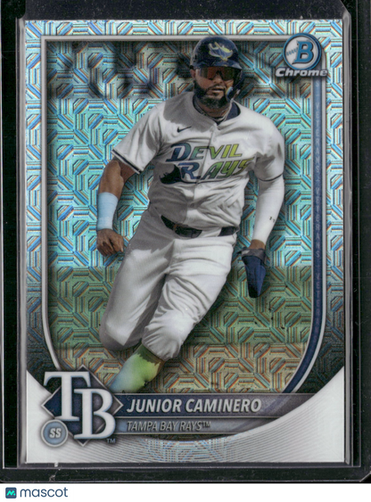 2025 Bowman Chrome Junior Caminero #80 Mega Box Mojo Refractor