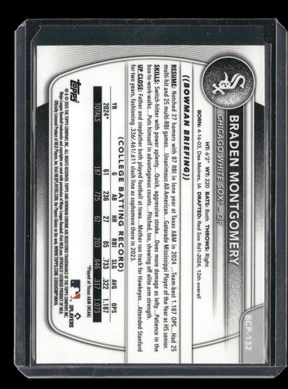 2025 Bowman Chrome Braden Montgomery #BCP-132