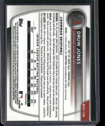2025 Bowman Chrome Druw Jones #BCP-138