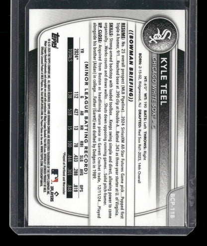 2025 Bowman Chrome Kyle Teel #BCP-118
