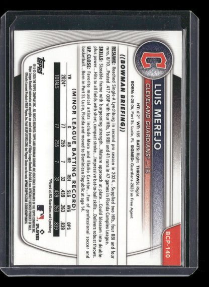 2025 Bowman Chrome Luis Merejo #BCP-140 1st Bowman