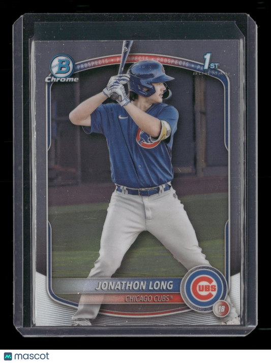 2025 Bowman Chrome Jonathon Long #BCP-58 1st Bowman