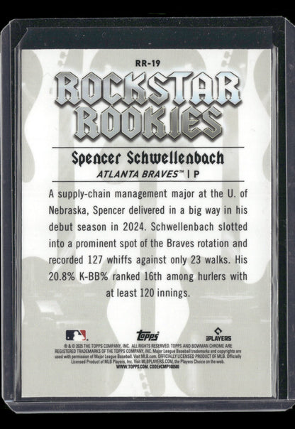 2025 Bowman Chrome Spencer Schwellenbach #RR-19 Rockstar Rookies RC
