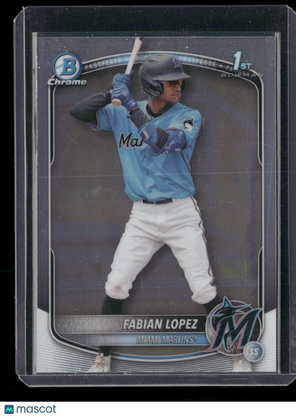 2025 Bowman Chrome Fabian Lopez #BCP-19 1st Bowman