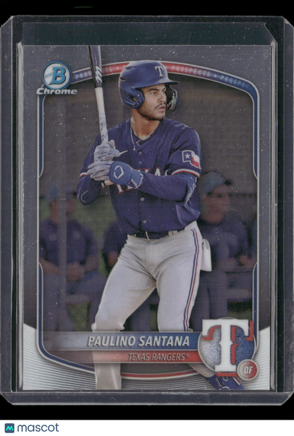 2025 Bowman Chrome Paulino Santana #BCP-72 Black