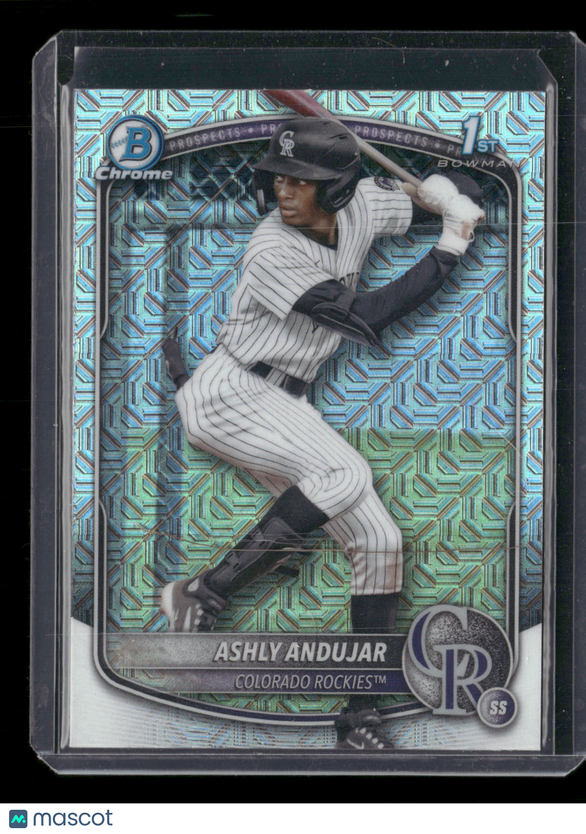 2025 Bowman Chrome Ashly Andujar #BCP-20 Mega Box Mojo Refractor 1st Bowman