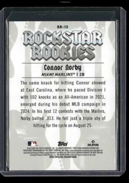 2025 Bowman Chrome Connor Norby #RR-13 Rockstar Rookies RC