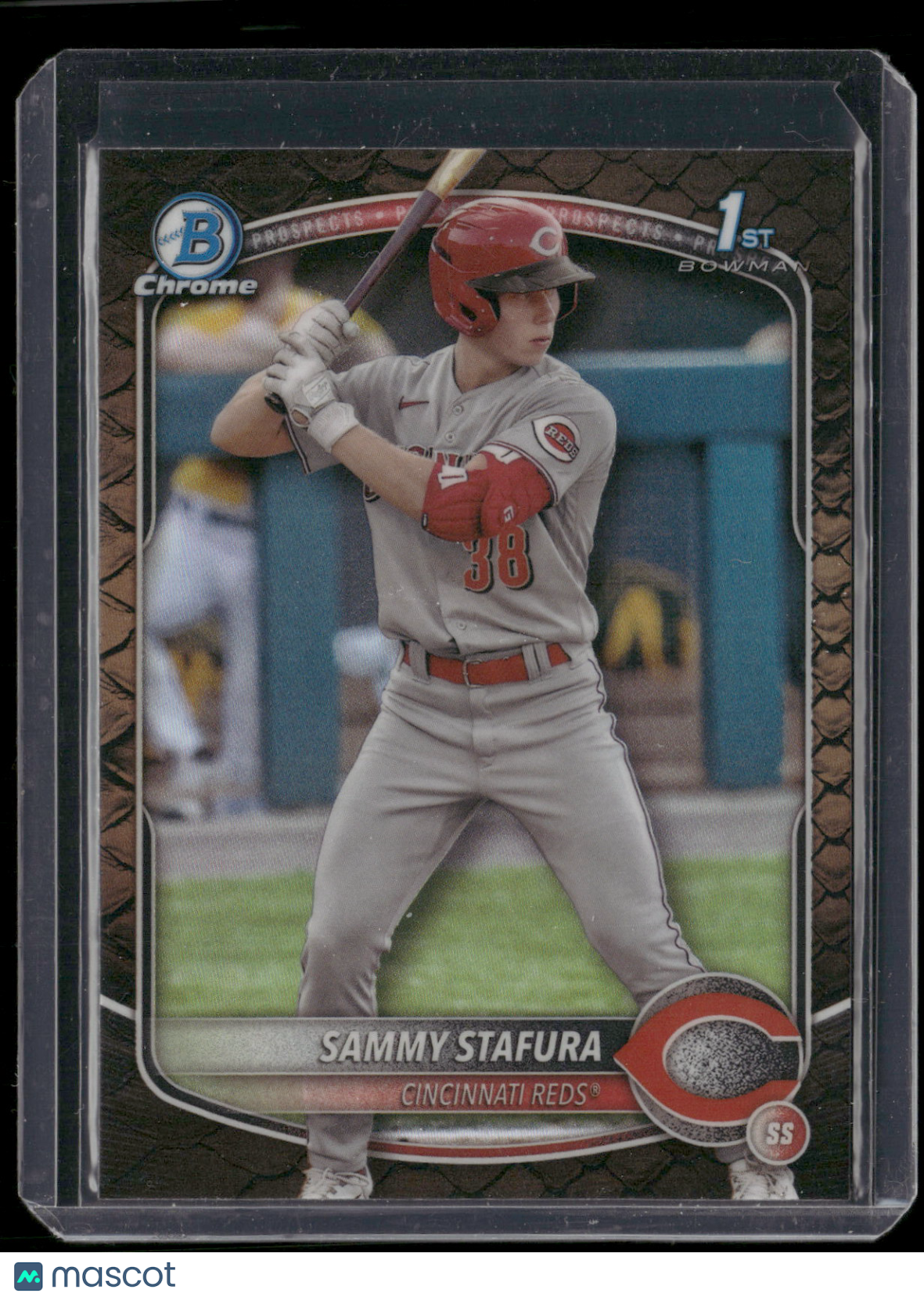 2025 Bowman Chrome Sammy Stafura #BCP-100 Reptilian Refractor 1st Bowman