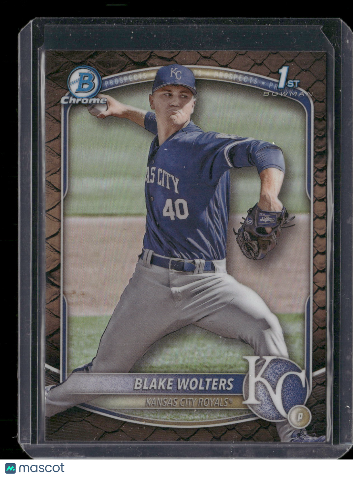 2025 Bowman Chrome Blake Wolters #BCP-76 Reptilian Refractor 1st Bowman
