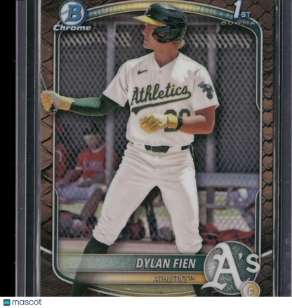 2025 Bowman Chrome Dylan Fien #BCP-47 Reptilian Refractor 1st Bowman