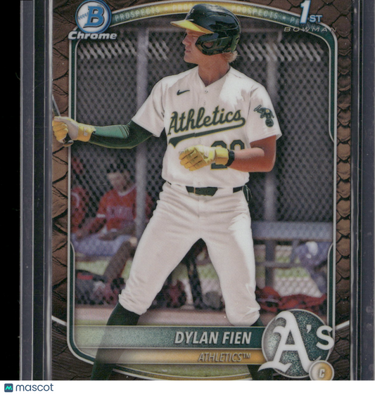 2025 Bowman Chrome Dylan Fien #BCP-47 Reptilian Refractor 1st Bowman