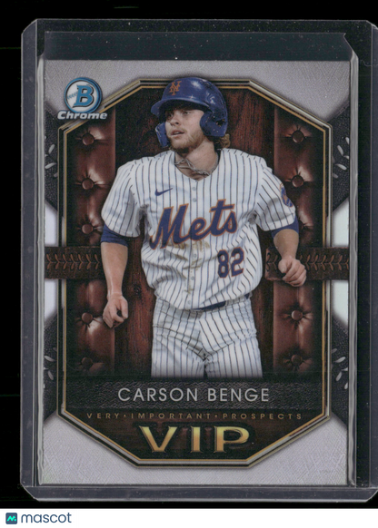 2025 Bowman Chrome Carson Benge #VIP-17 Very Important Prospects