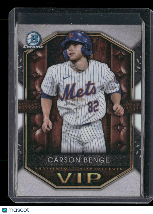 2025 Bowman Chrome Carson Benge #VIP-17 Very Important Prospects