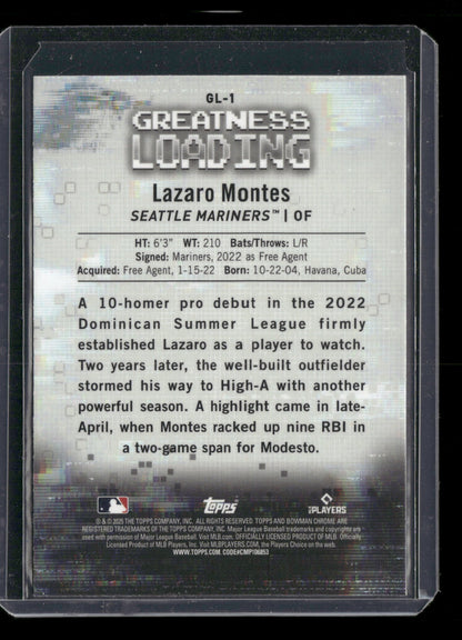 2025 Bowman Chrome Lazaro Montes #GL-1 Greatness Loading
