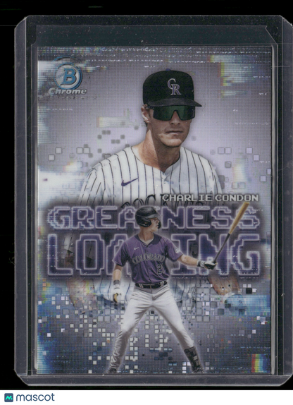 2025 Bowman Chrome Charlie Condon #GL-7 Greatness Loading