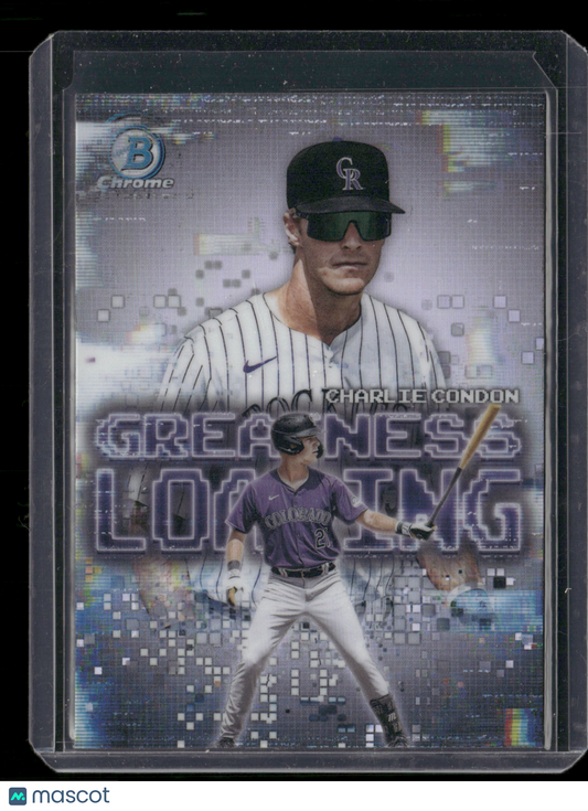 2025 Bowman Chrome Charlie Condon #GL-7 Greatness Loading