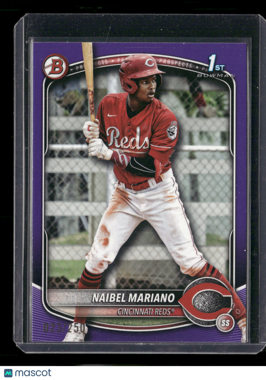 2025 Bowman Naibel Mariano #BP-99 Purple /250 1st Bowman