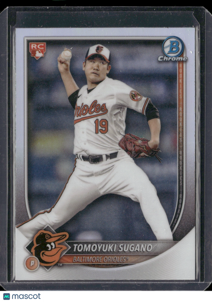 2025 Bowman Chrome Tomoyuki Sugano #41 Red Rookie Refractor RC